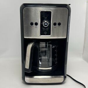 Krups Savoy 12-Cup Programmable Filter Coffee Maker EC414 Black Stainless
